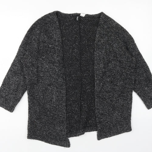 H&M Womens Grey V-Neck Acrylic Cardigan Jumper Size M