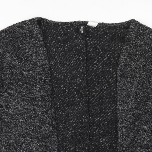 H&M Womens Grey V-Neck Acrylic Cardigan Jumper Size M