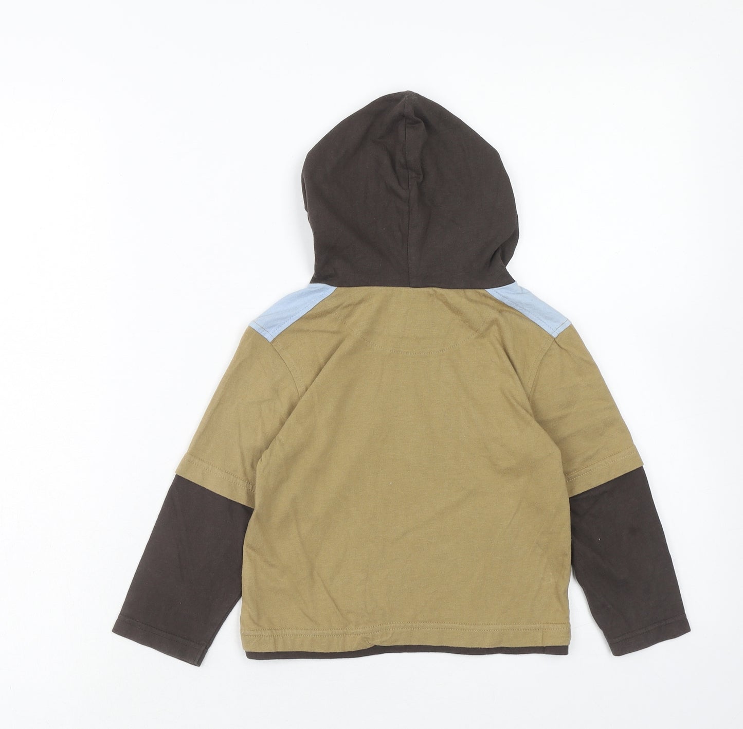 Ladybird Boys Brown Cotton Pullover Hoodie Size 2 Years Pullover - 1.5-2 Years