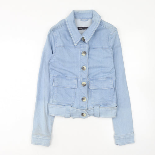 Marks and Spencer Womens Blue Jacket Size 6 Button