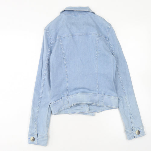 Marks and Spencer Womens Blue Jacket Size 6 Button
