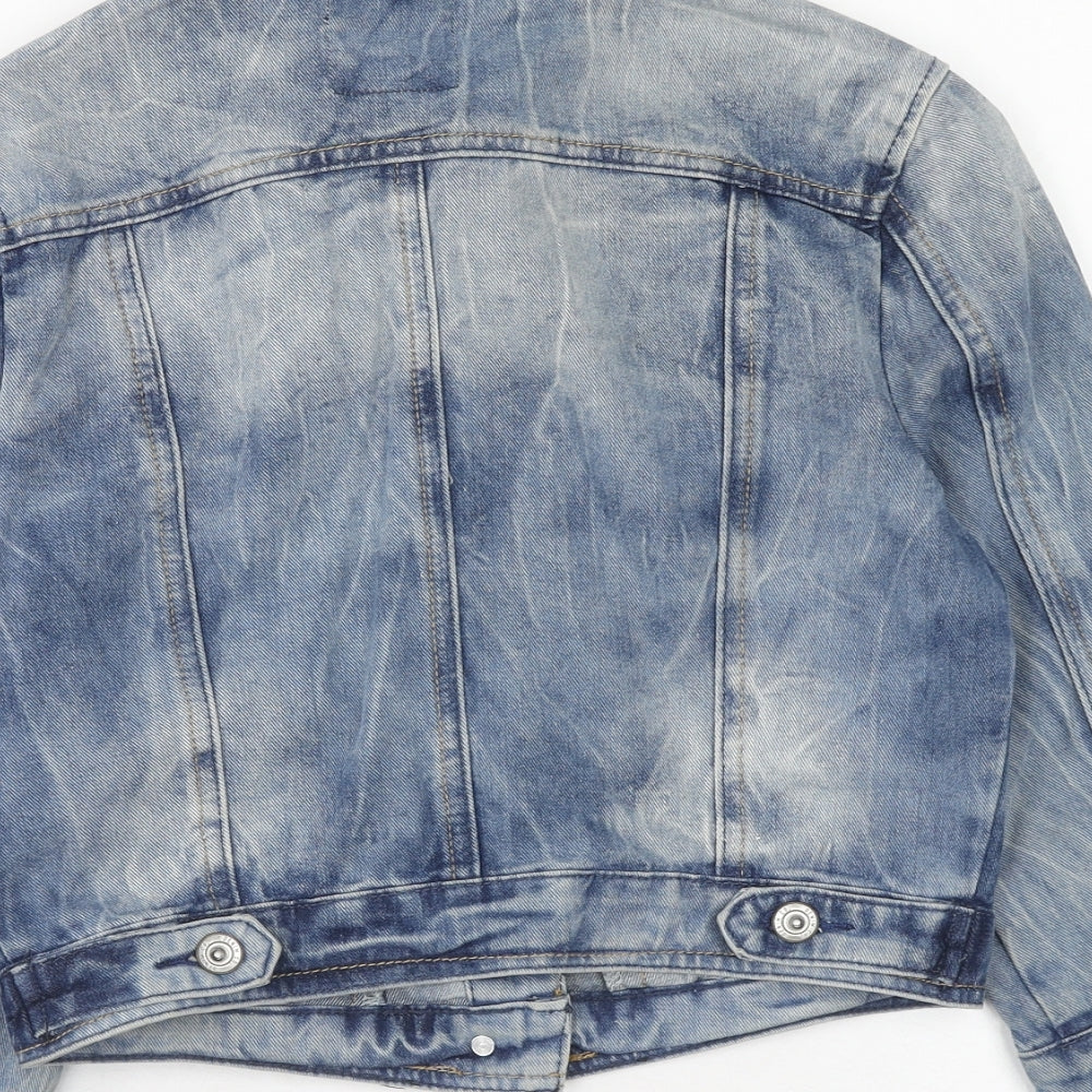 Debenhams Womens Blue Jacket Size 8 Button