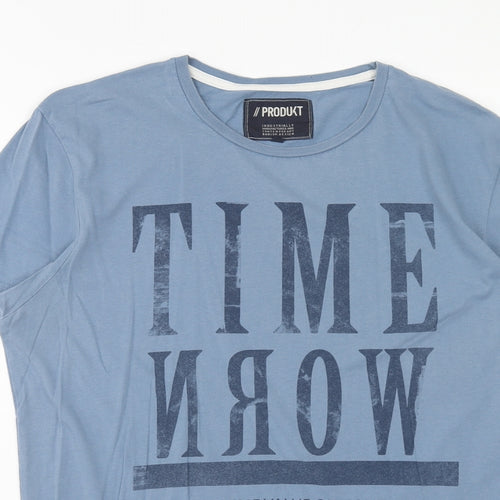 Produkt Mens Blue Cotton T-Shirt Size M Round Neck