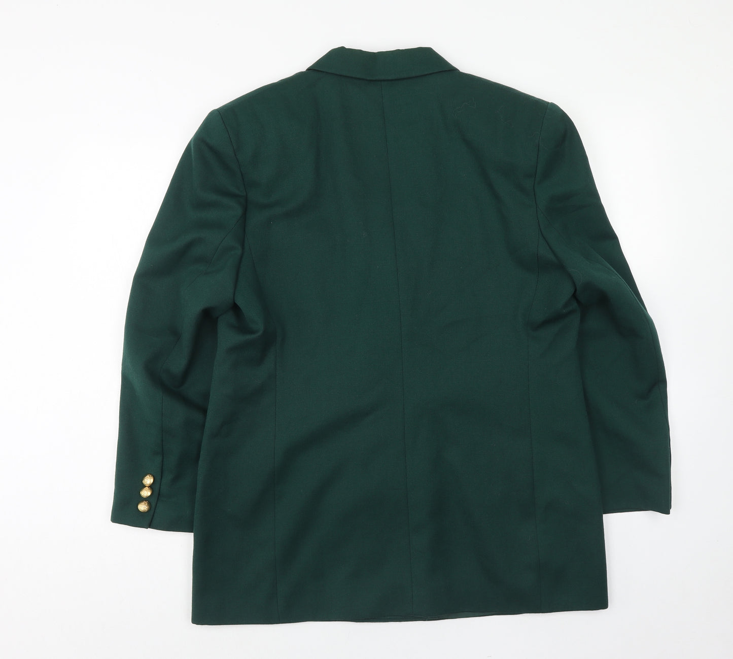 Marks and Spencer Womens Green Military Jacket Jacket Size 16 Button