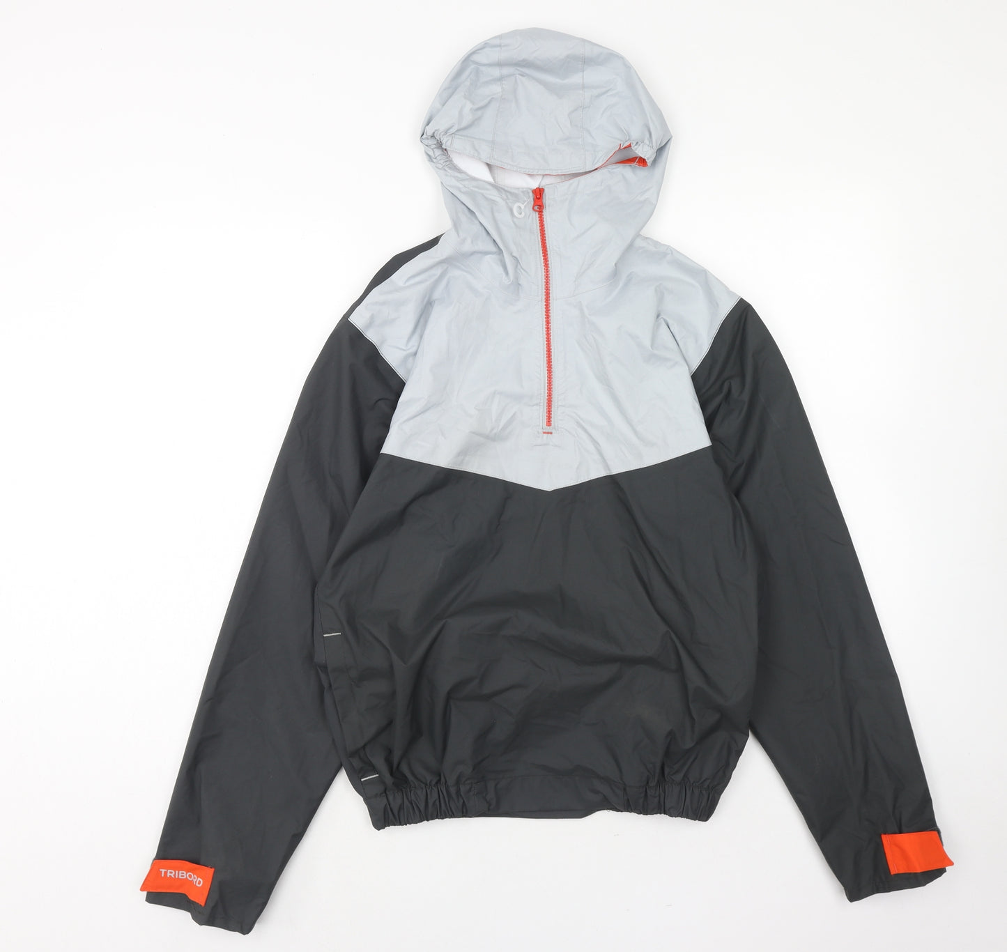 DECATHLON Mens Black Anorak Coat Size XS Zip