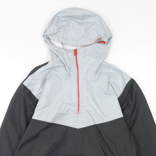 DECATHLON Mens Black Anorak Coat Size XS Zip