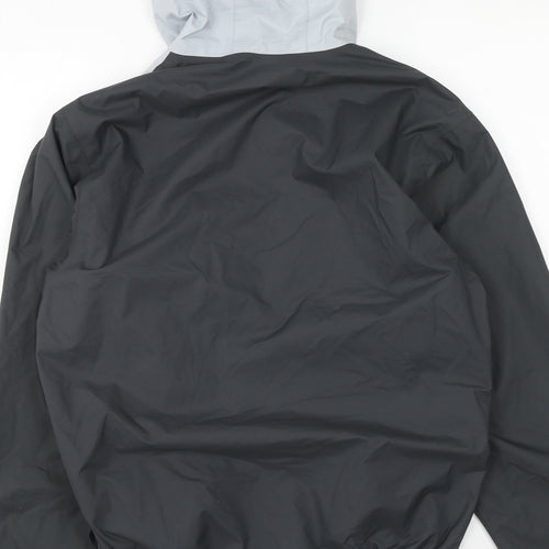 DECATHLON Mens Black Anorak Coat Size XS Zip