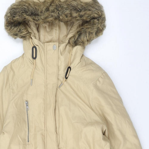 Noisy may Womens Yellow Parka Coat Size S Zip