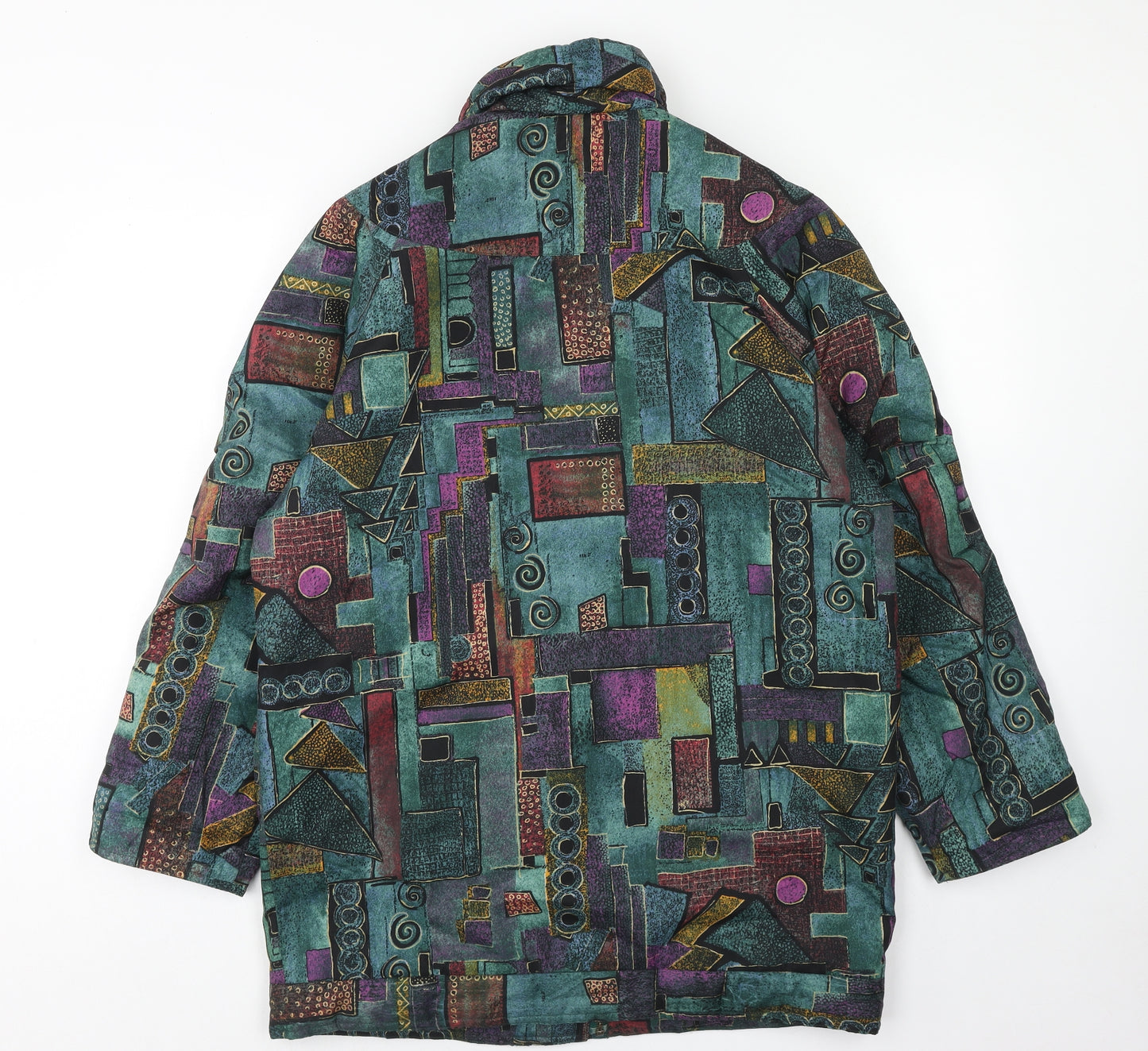 House of Fraser Womens Multicoloured Geometric Jacket Size 10 Zip