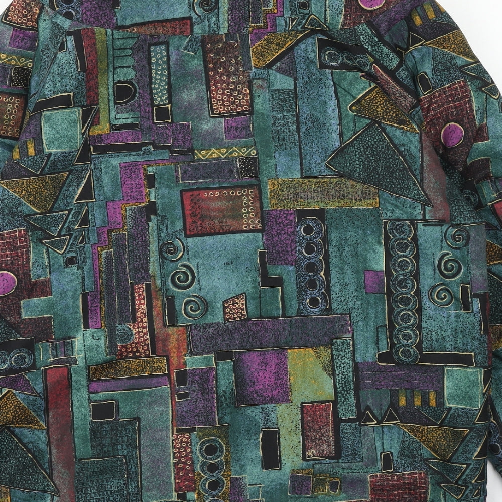 House of Fraser Womens Multicoloured Geometric Jacket Size 10 Zip