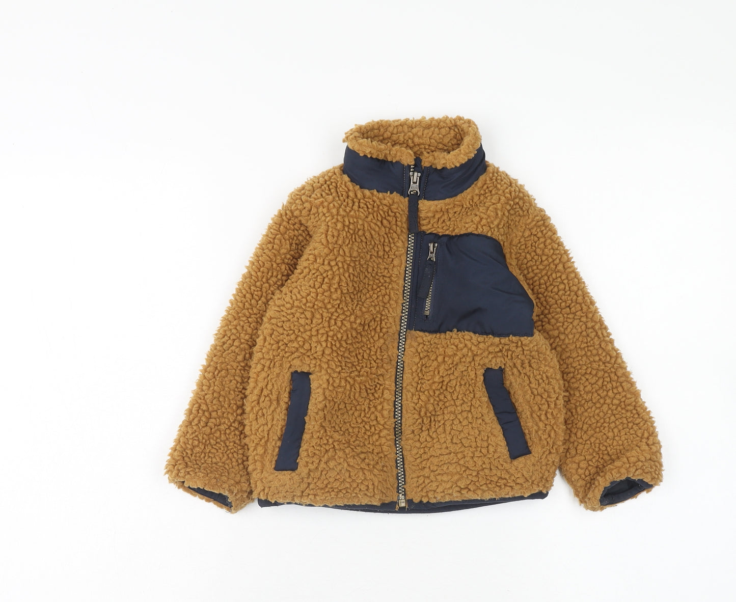 John Lewis Boys Brown Jacket Size 2 Years Zip