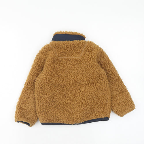 John Lewis Boys Brown Jacket Size 2 Years Zip