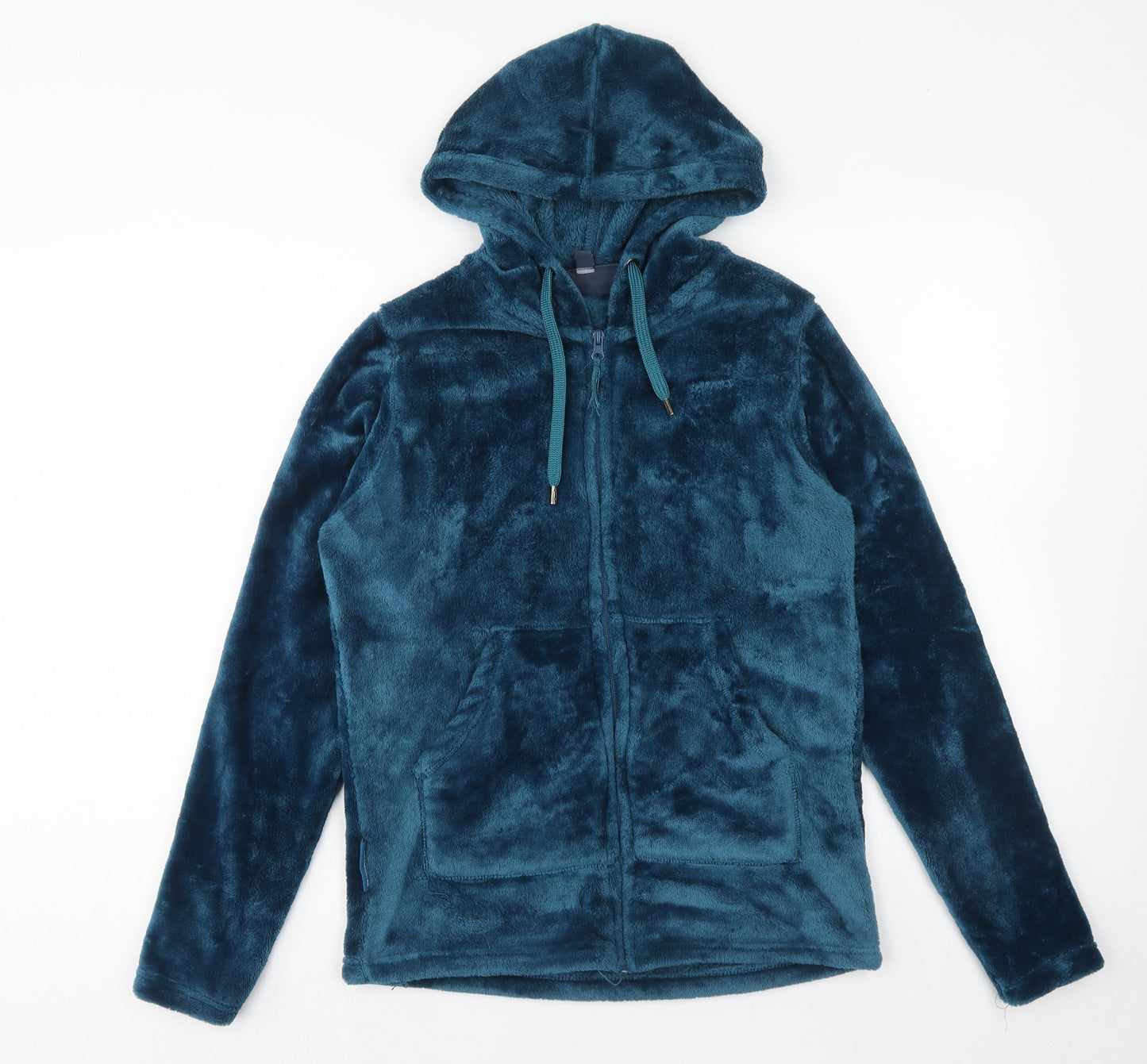 Mountain Warehouse Womens Blue Polyester Full Zip Hoodie Size 12 Zip