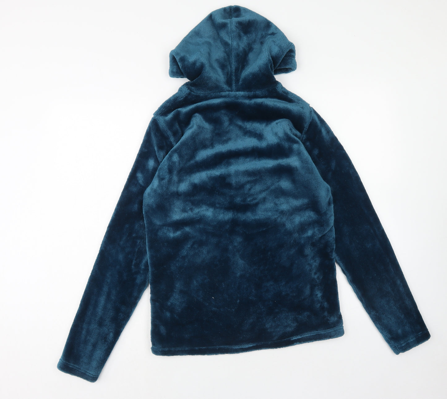 Mountain Warehouse Womens Blue Polyester Full Zip Hoodie Size 12 Zip