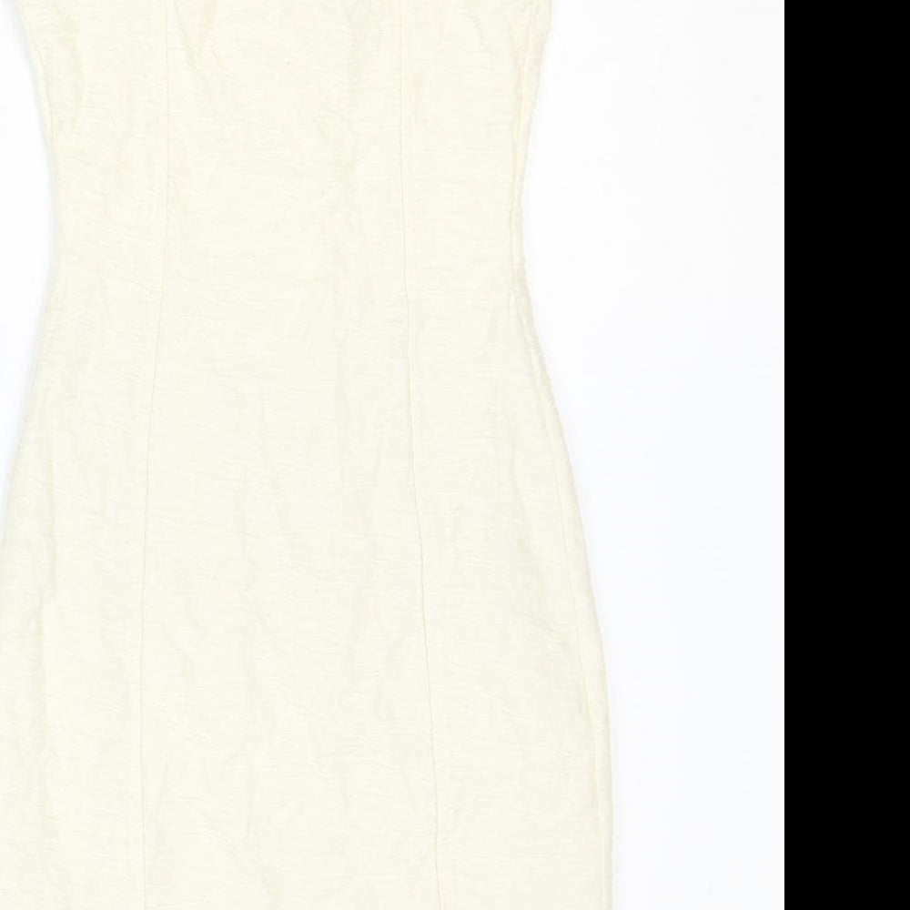 Berksha Womens Ivory Polyester Mini Size S Sweetheart Hook & Eye