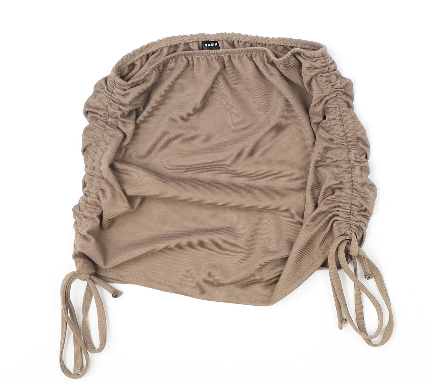 SheIn Womens Brown Polyester Bandage Skirt One Size