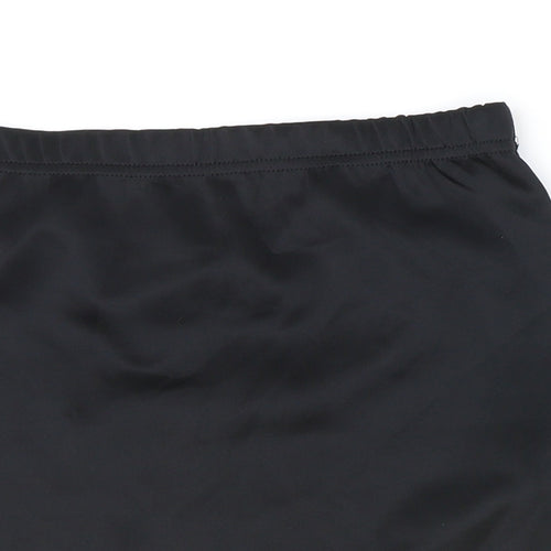 Boohoo Womens Black Polyester Straight & Pencil Skirt Size 10