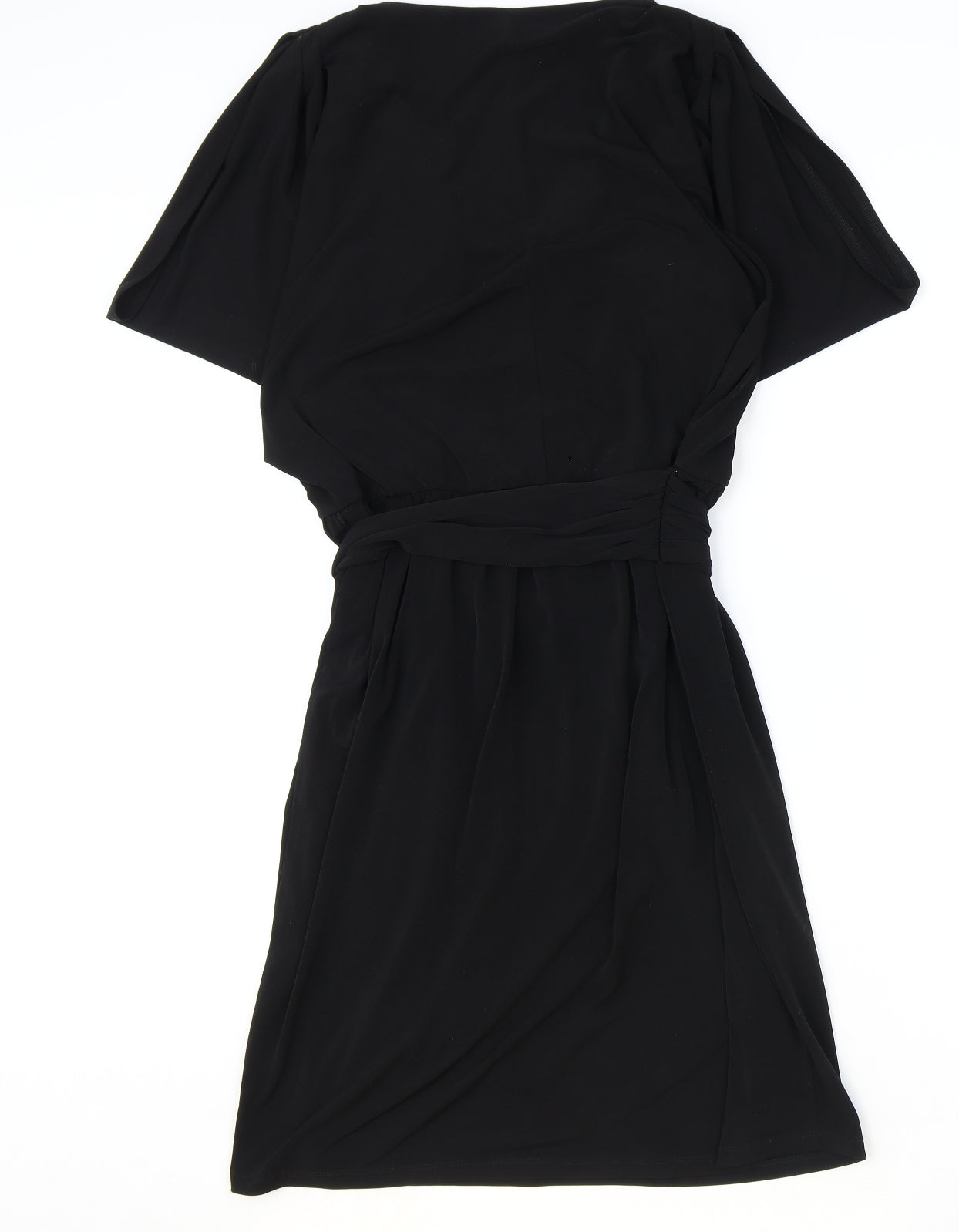 London Times Womens Black Polyester A-Line Size 10 V-Neck Pullover