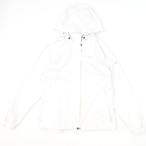 FIVE SEASONS Womens Ivory Windbreaker Jacket Size 10 Zip