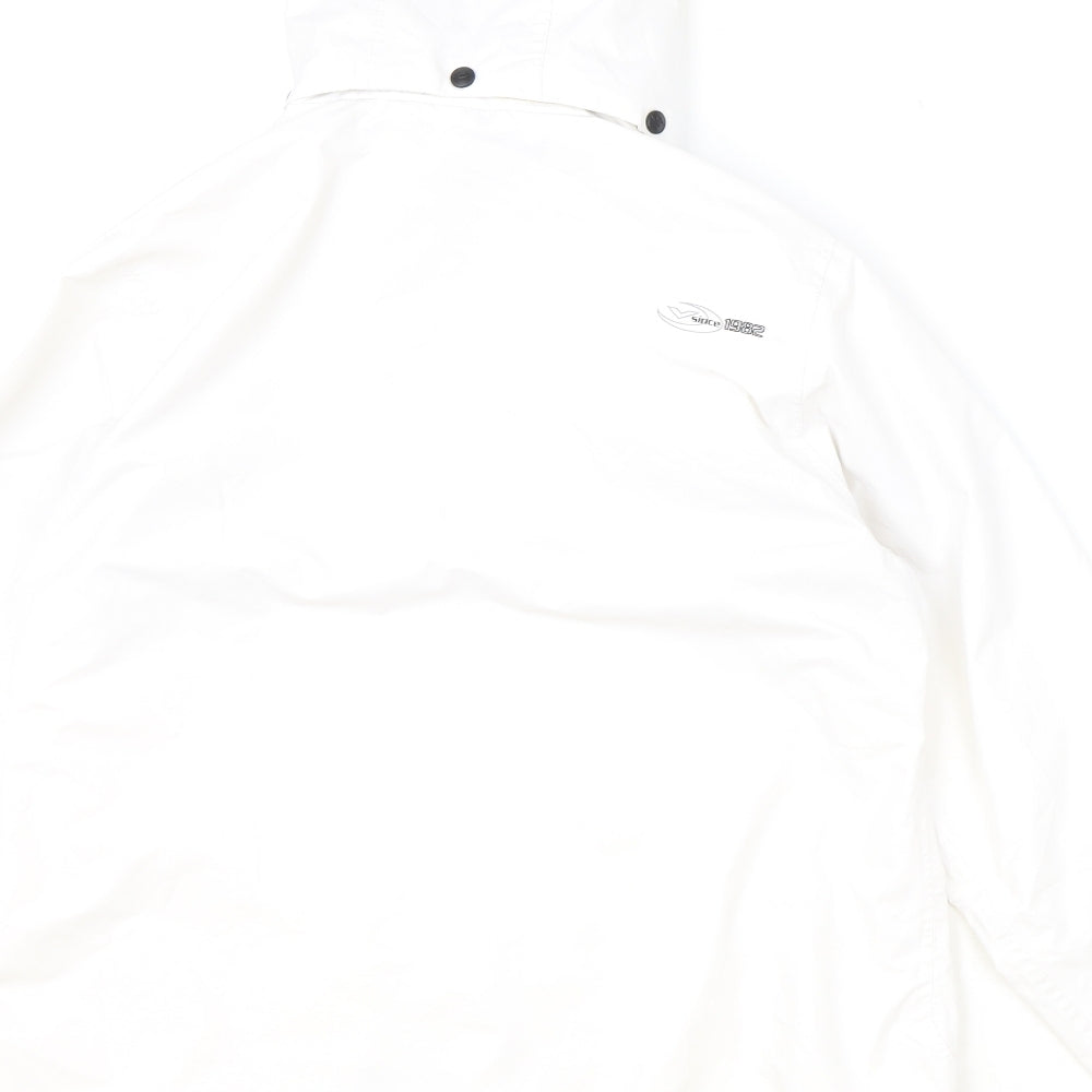 FIVE SEASONS Womens Ivory Windbreaker Jacket Size 10 Zip
