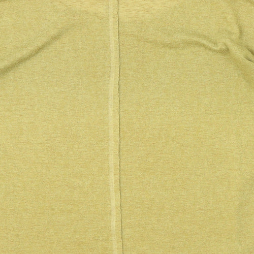 NEXT Womens Yellow Boat Neck Polyester Pullover Jumper Size 14