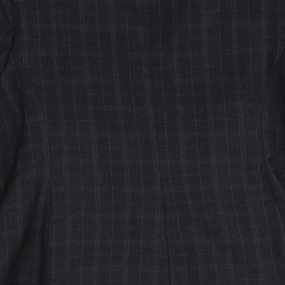 Atmosphere Womens Black Check Polyester Jacket Blazer Size 20