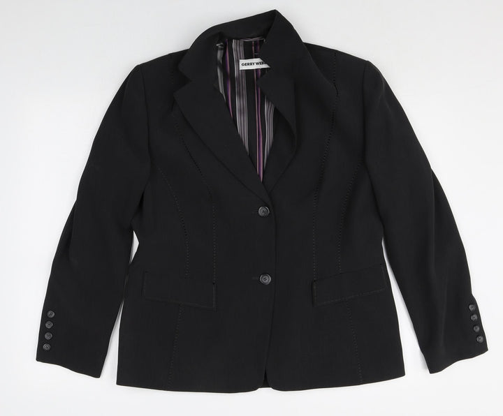 Gerry Weber Womens Beige Polyester Jacket Blazer Size 18