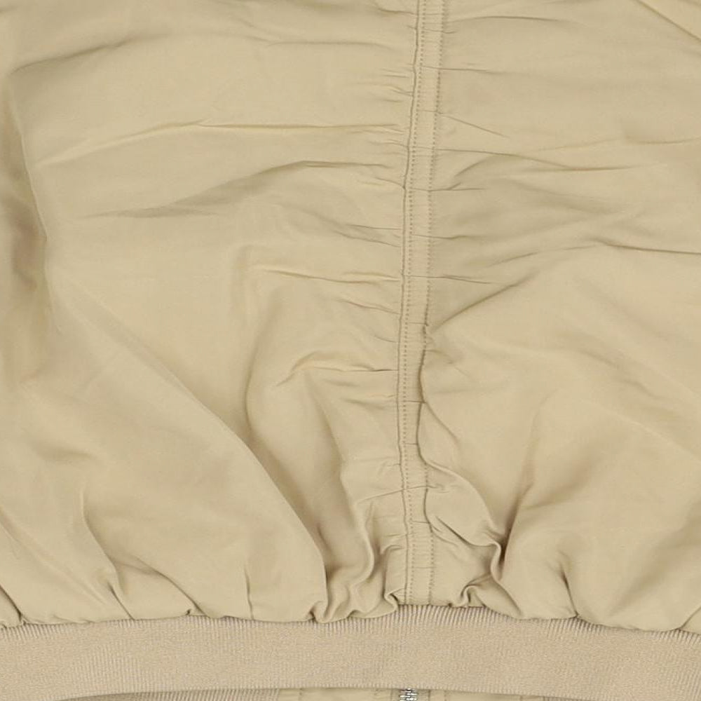 Zara Girls Beige Bomber Jacket Jacket Size 6-7 Years Zip