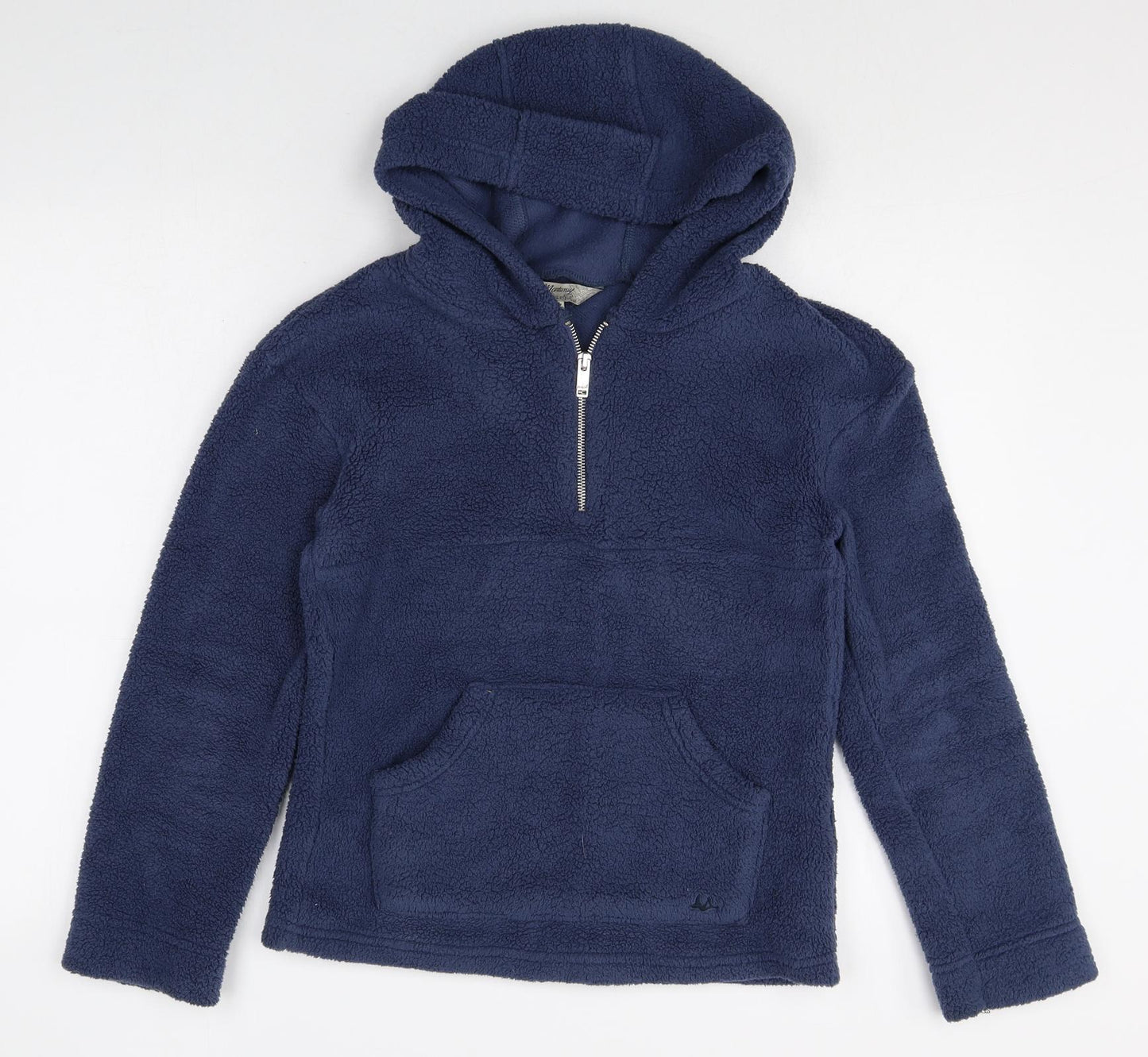MANTARAY PRODUCTS Womens Blue Polyester Pullover Hoodie Size 8 Zip