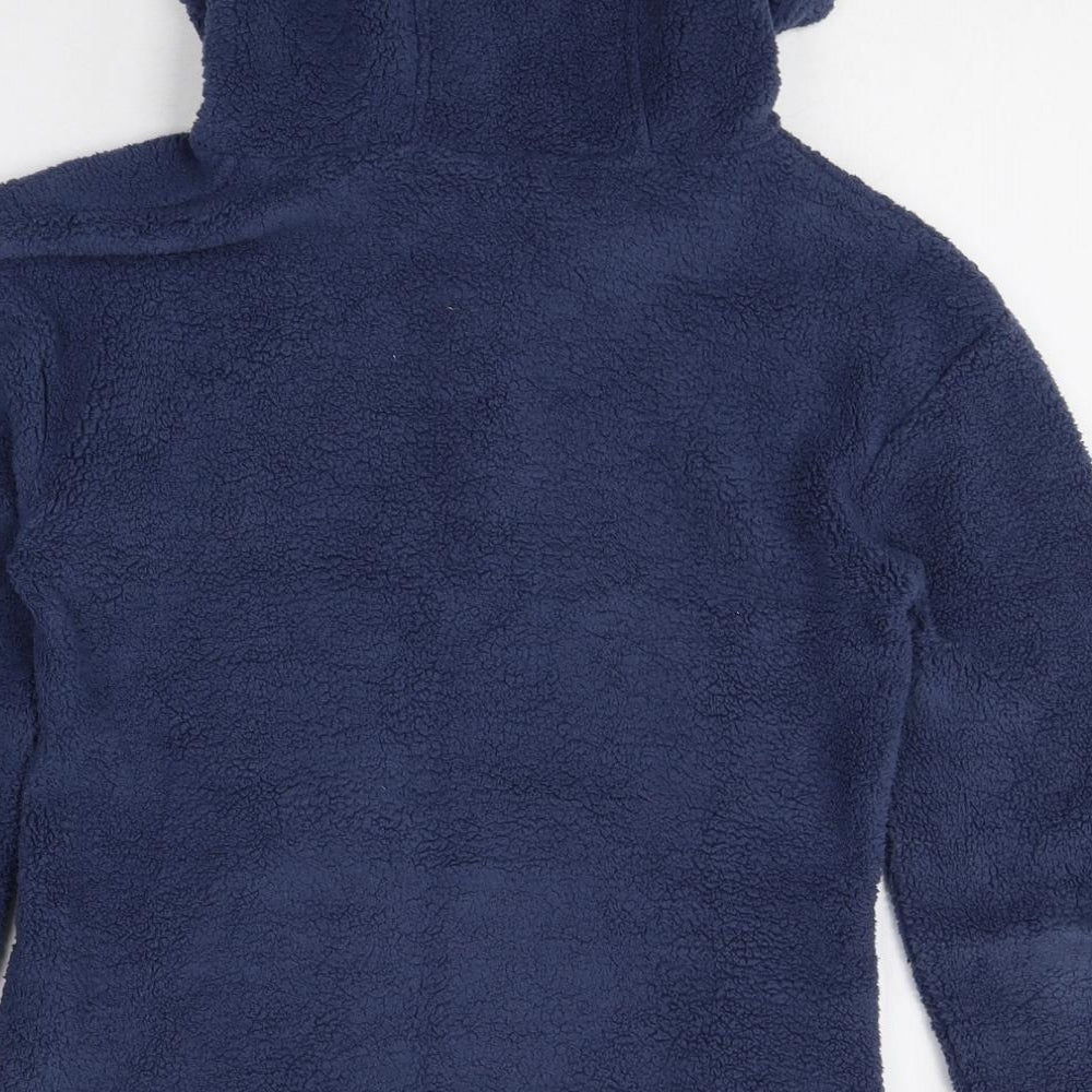 MANTARAY PRODUCTS Womens Blue Polyester Pullover Hoodie Size 8 Zip