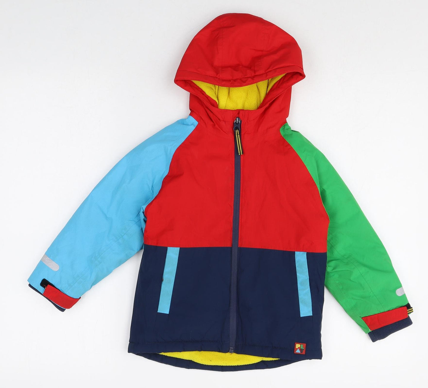 NEXT Boys Multicoloured Colourblock Jacket Size 3-4 Years Zip