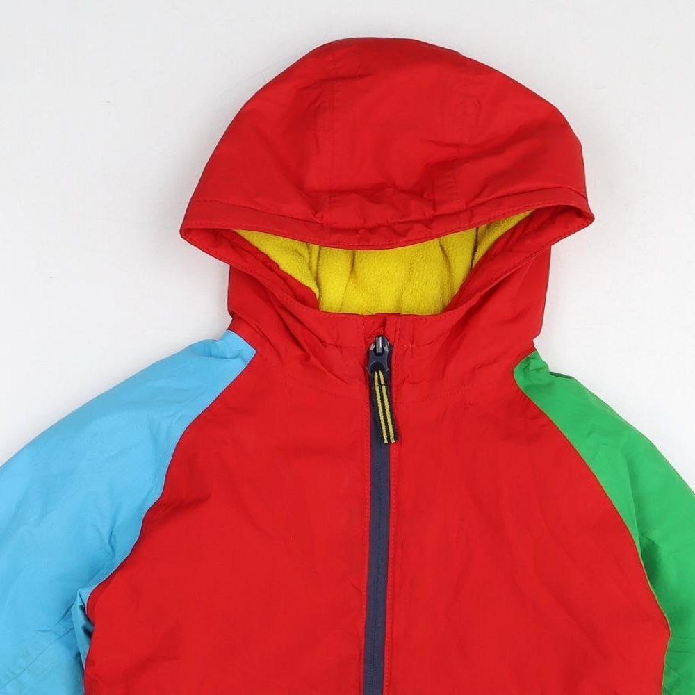 NEXT Boys Multicoloured Colourblock Jacket Size 3-4 Years Zip