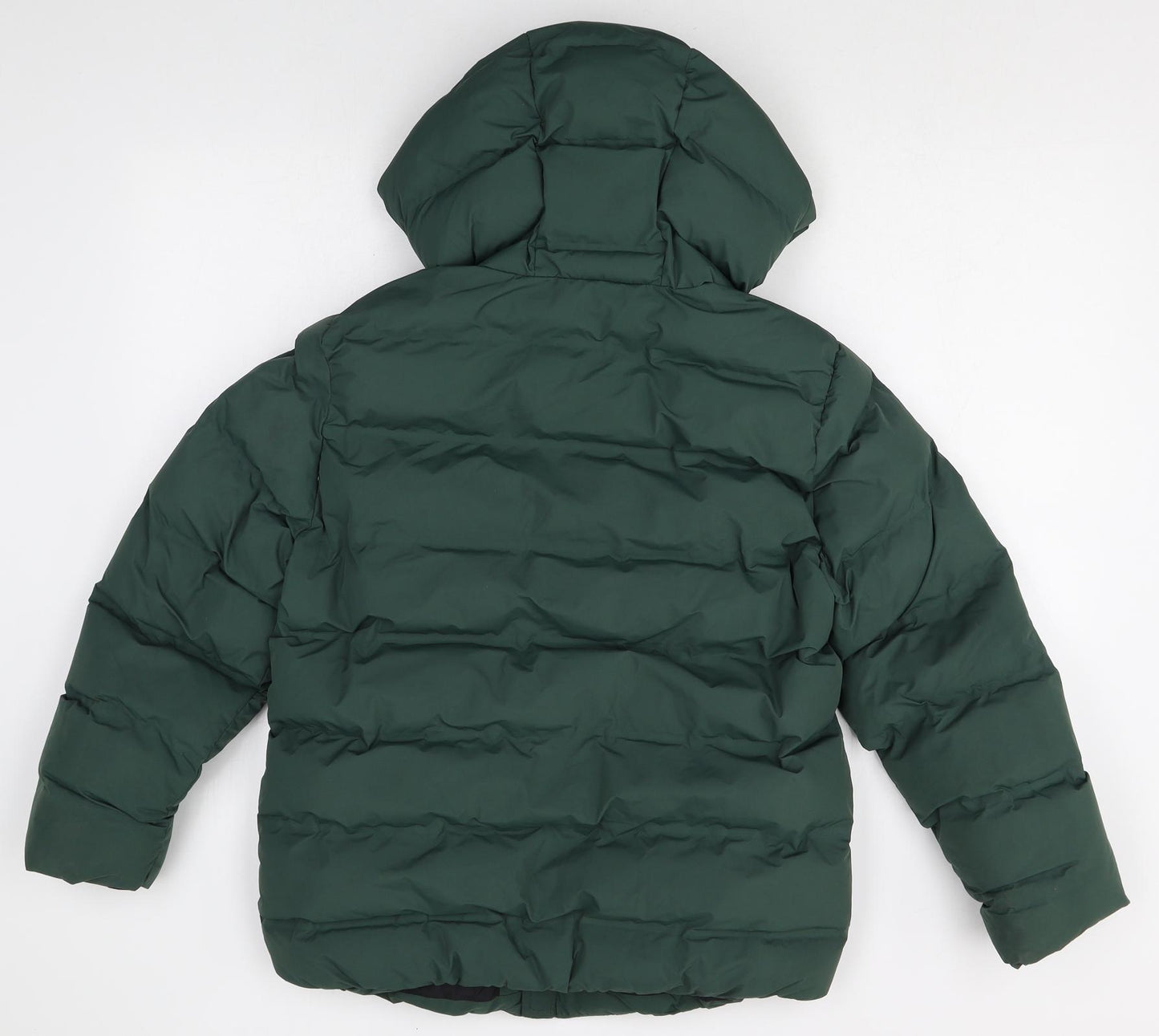Zara Girls Green Puffer Jacket Jacket Size 11-12 Years Zip