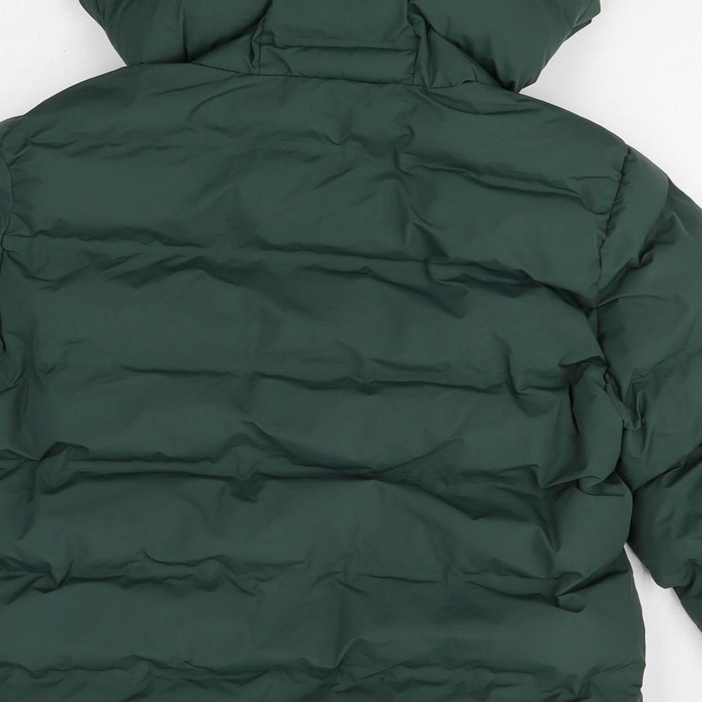 Zara Girls Green Puffer Jacket Jacket Size 11-12 Years Zip