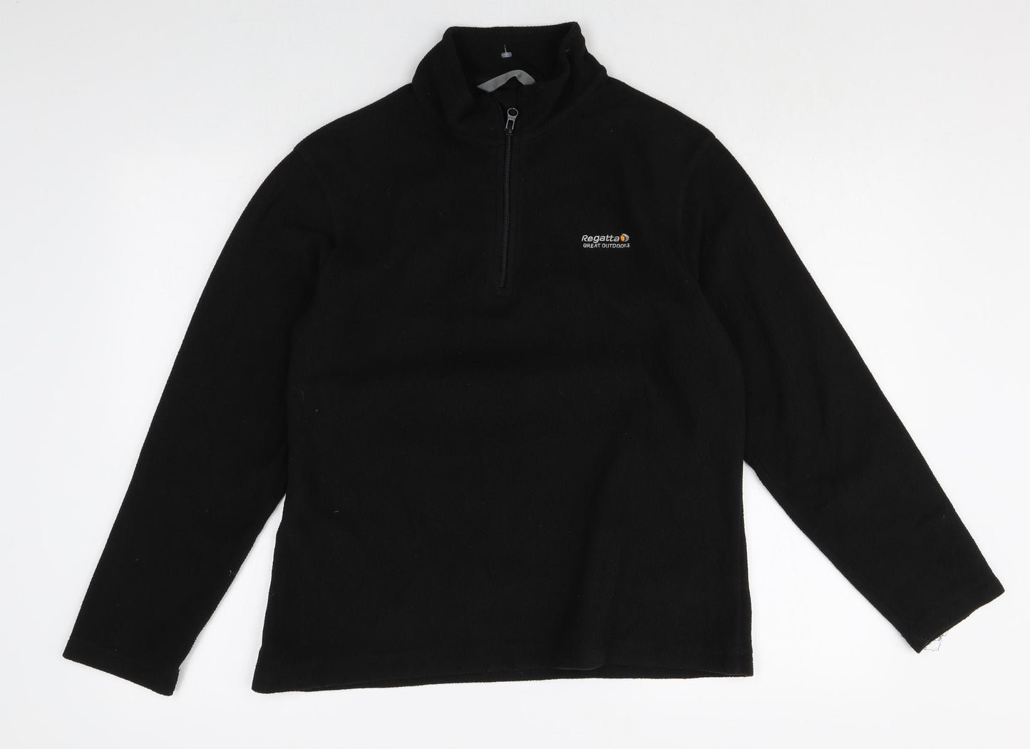 Regatta Womens Black Polyester Pullover Sweatshirt Size 14 Zip