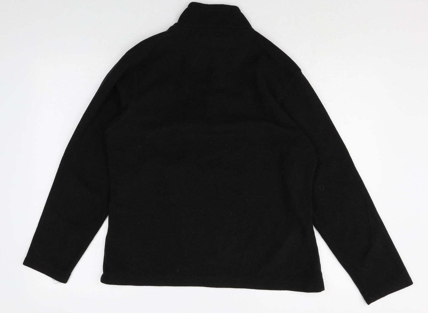 Regatta Womens Black Polyester Pullover Sweatshirt Size 14 Zip