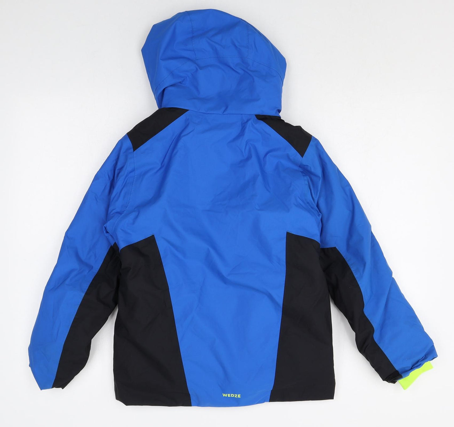 DECATHLON Boys Blue Colourblock Windbreaker Jacket Size 10 Years Zip