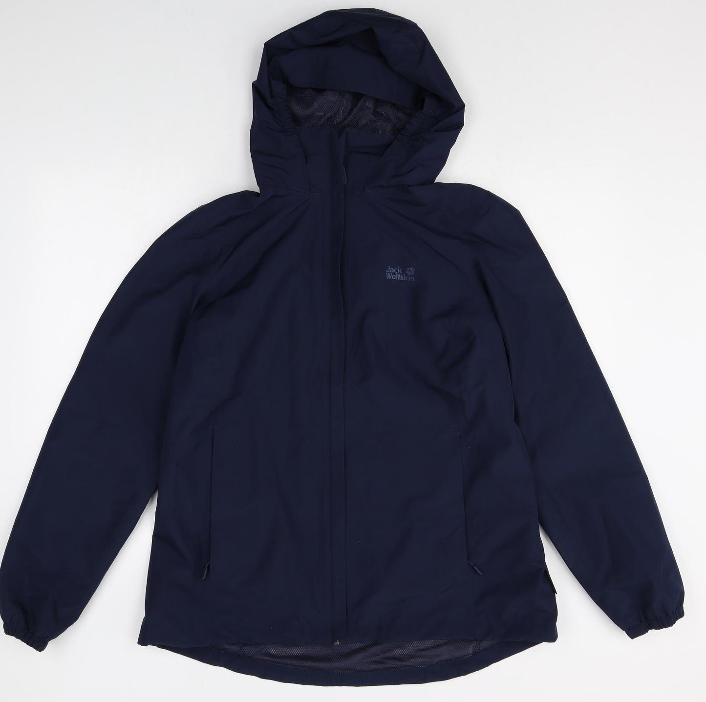 Jack Wolfskin Mens Blue Rain Coat Coat Size XL Zip