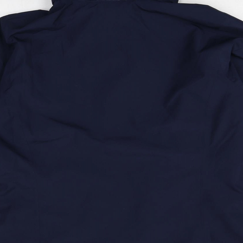 Jack Wolfskin Mens Blue Rain Coat Coat Size XL Zip