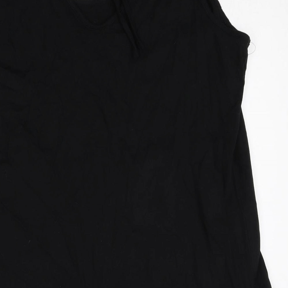 Pep&co Womens Black 100% Cotton Basic Tank Size 20 V-Neck - Dream Catcher
