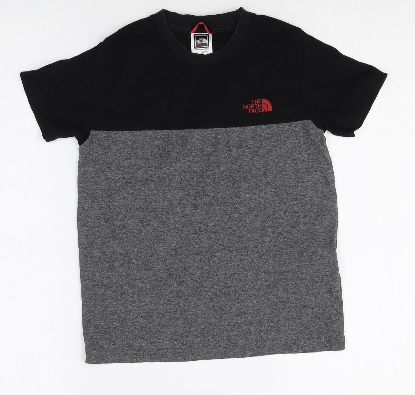 The North Face Boys Multicoloured Cotton Basic T-Shirt Size S Round Neck Pullover