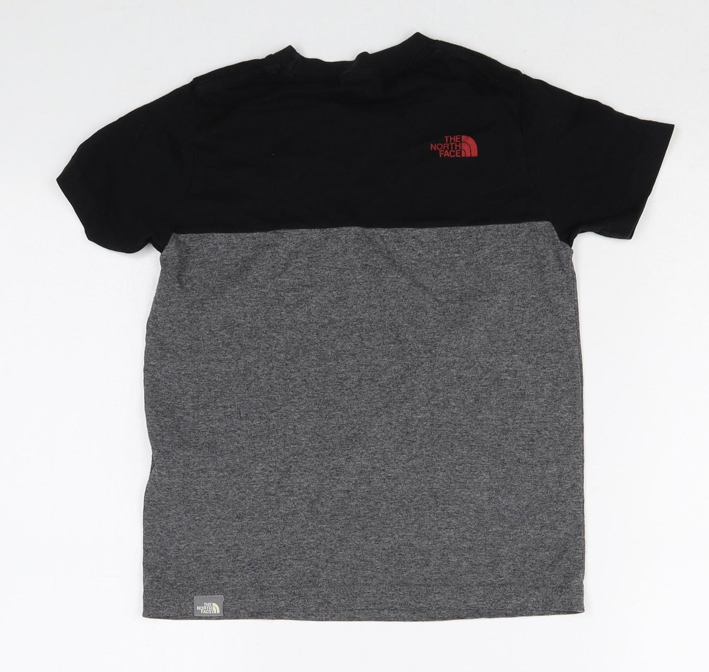 The North Face Boys Multicoloured Cotton Basic T-Shirt Size S Round Neck Pullover