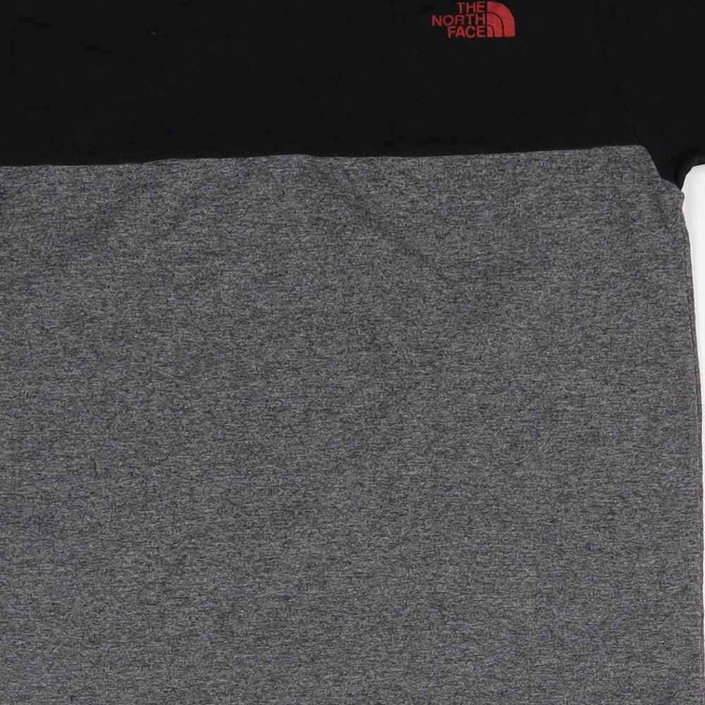 The North Face Boys Multicoloured Cotton Basic T-Shirt Size S Round Neck Pullover