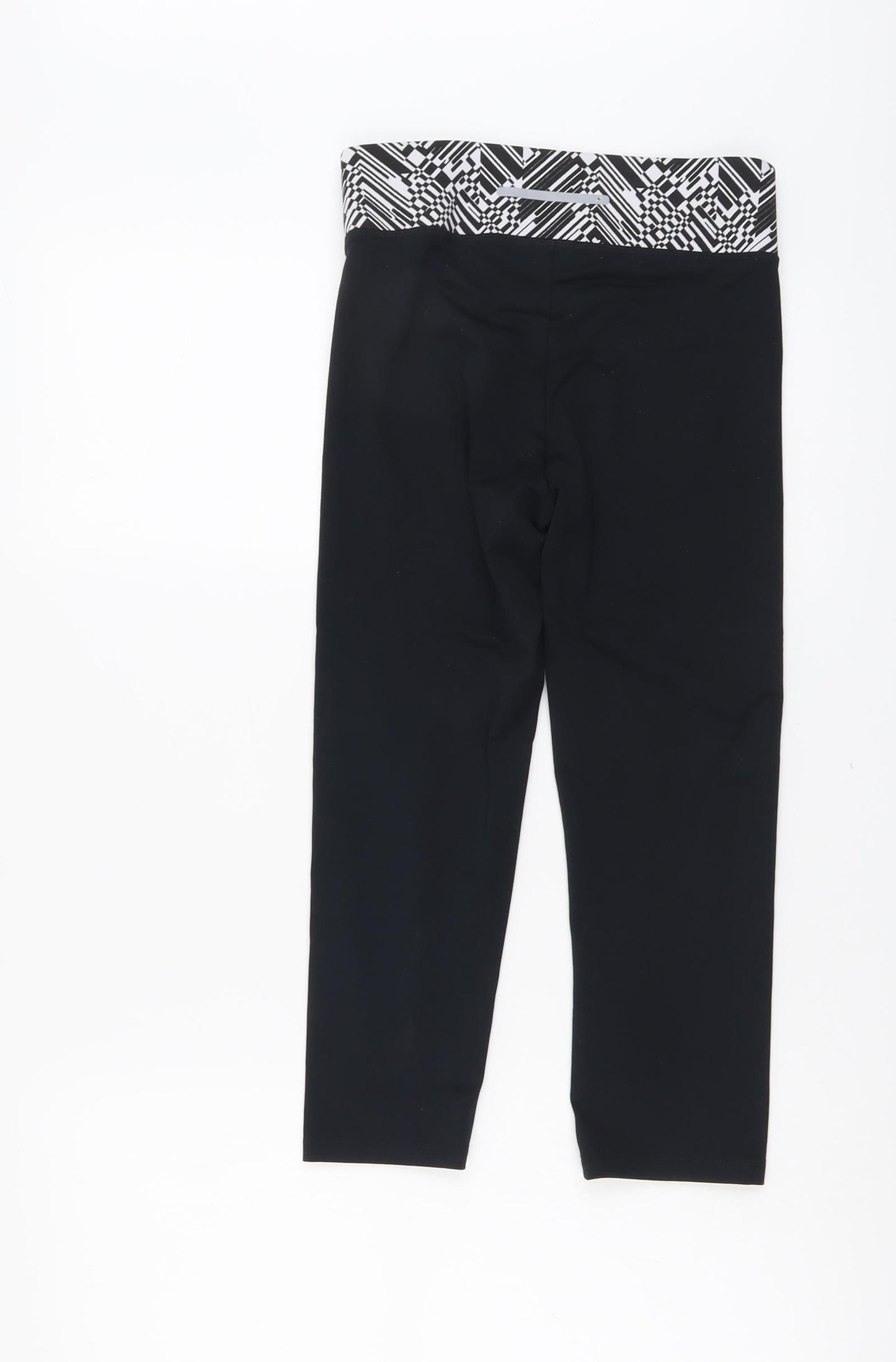 F&F Womens Black Polyester Compression Leggings Size 6 L20 in Regular Pullover