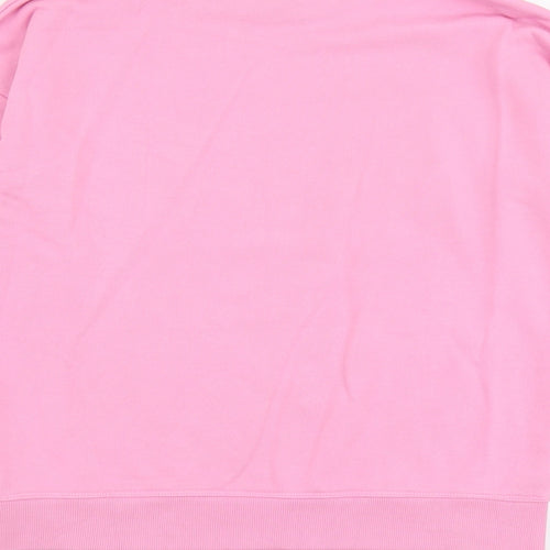 New Look Womens Pink Cotton Pullover Sweatshirt Size 6 Pullover - Chicago