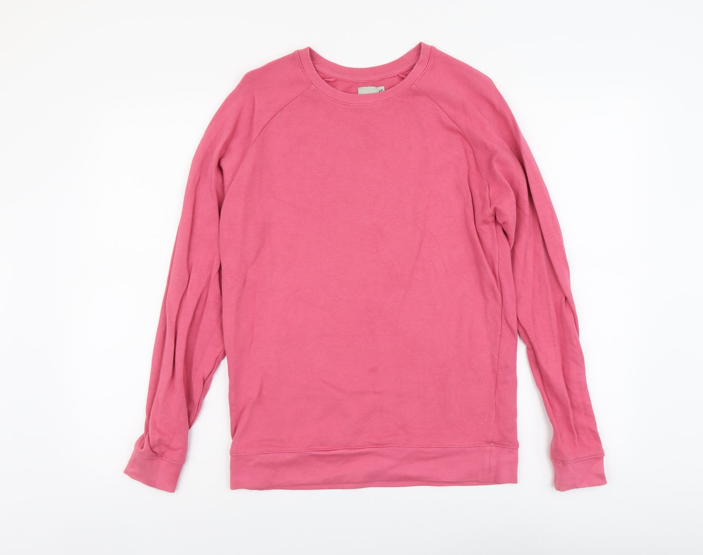 ASOS Womens Pink Cotton Pullover Sweatshirt Size XS Pullover