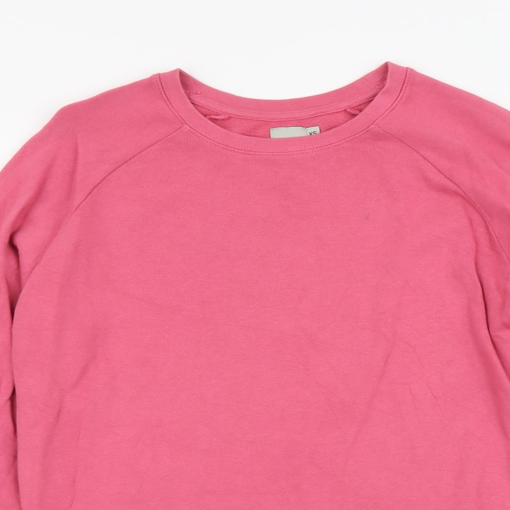 ASOS Womens Pink Cotton Pullover Sweatshirt Size XS Pullover