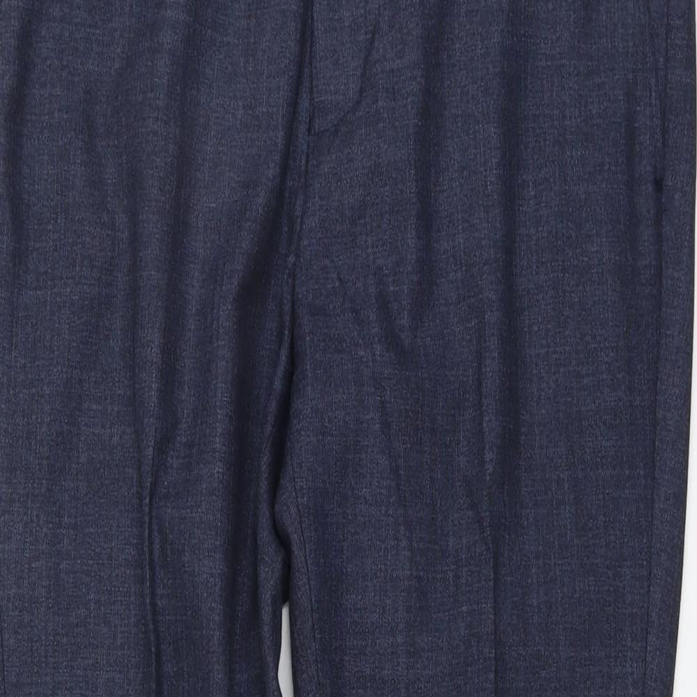 Cedar Wood State Mens Beige Polyester Trousers Size 34 in L30 in Regular Button