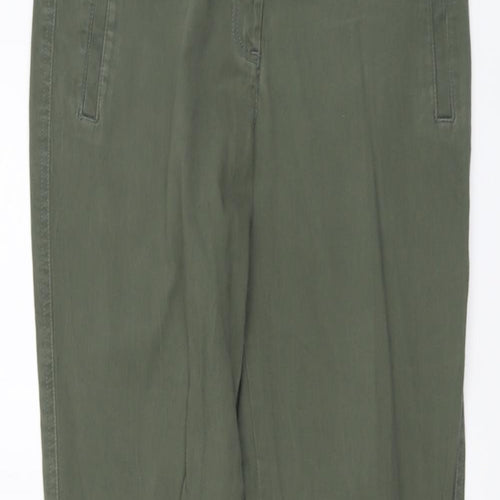 David Jones Womens Green Cotton Skinny Jeans Size 10 L31 in Regular Button