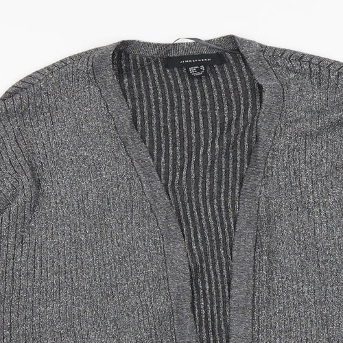 Atmosphere Womens Silver V-Neck Viscose Cardigan Jumper Size 10